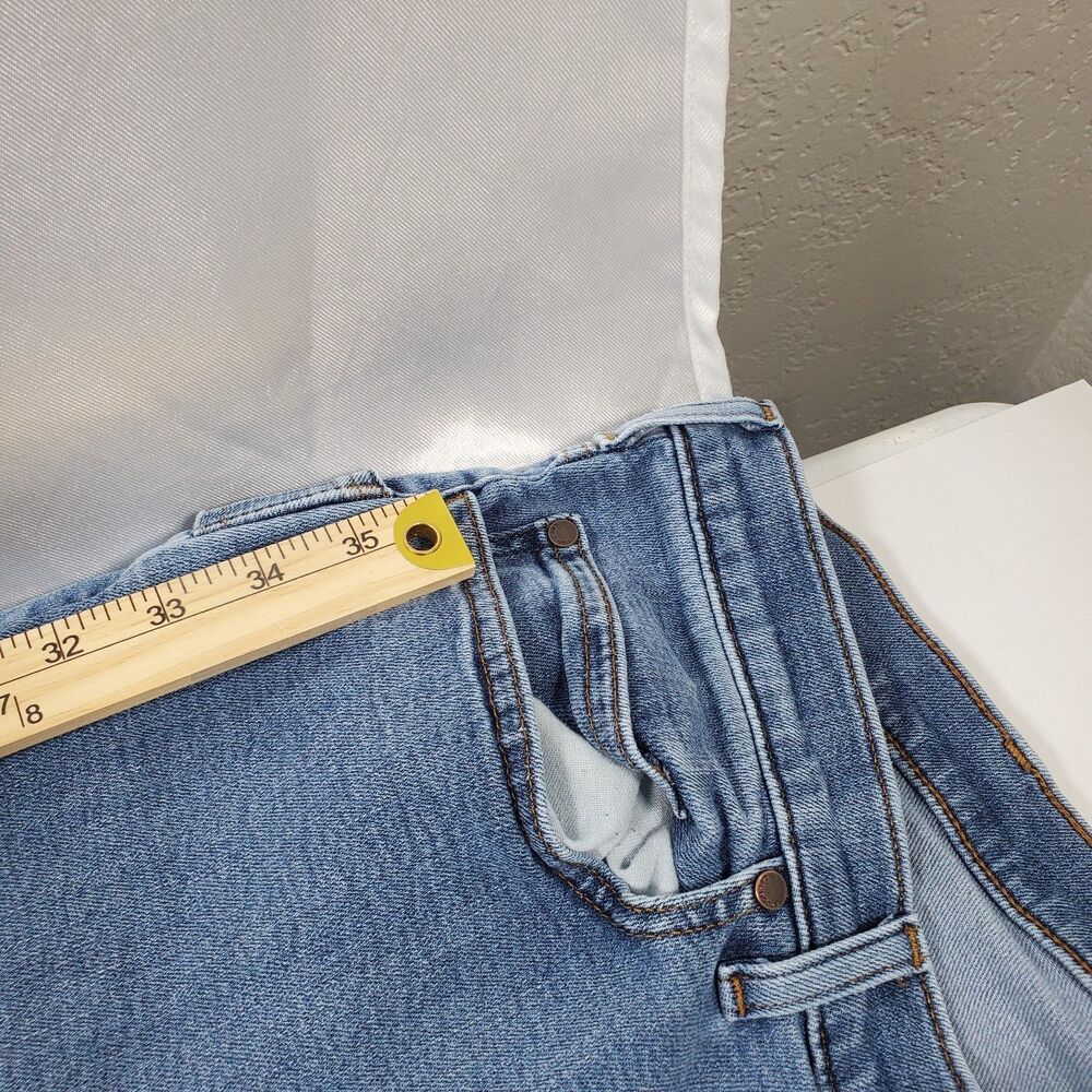 Carhartt Women’s 24W Relaxed Fit Carpenter Jeans Blue Plus Size Utility Denim - Picture 6 of 8
